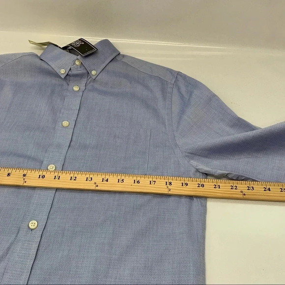 Jachs Mens Dress Shirt‎ 15.5 32-33 Light  Blue New Long Sleeve Casual Business - Picture 10 of 11